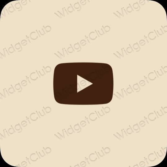 ესთეტიკური Youtube აპლიკაციის ხატები