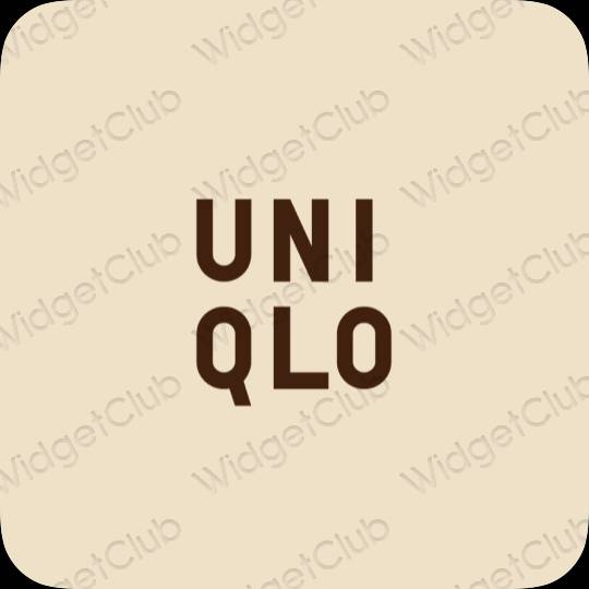 ესთეტიკური UNIQLO აპლიკაციის ხატები