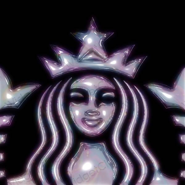 Ikon apl Starbucks Estetik