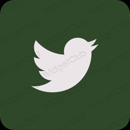 Estetické ikony aplikací Twitter
