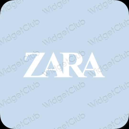 សោភ័ណ ពណ៌ខៀវ pastel ZARA រូបតំណាងកម្មវិធី