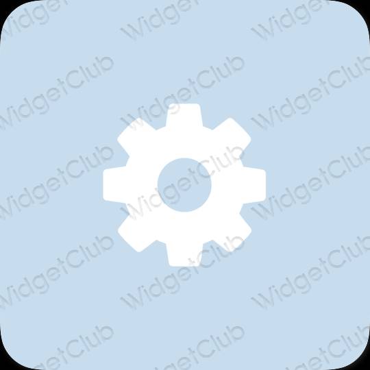 Aesthetic Settings app icons