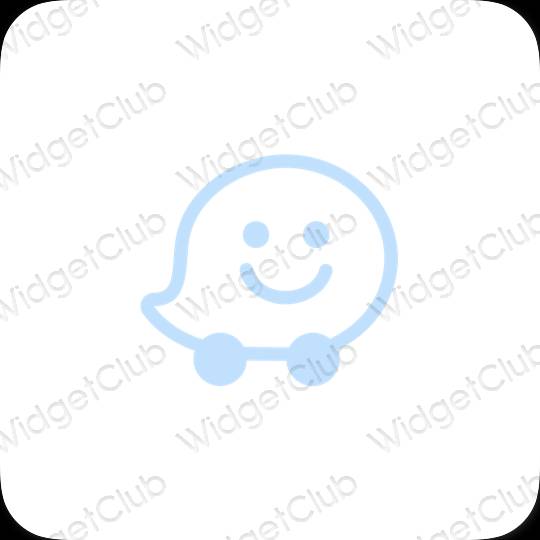 美学Waze 应用程序图标