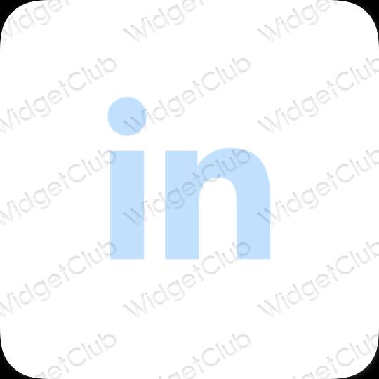 Ästhetische Linkedin App-Symbole