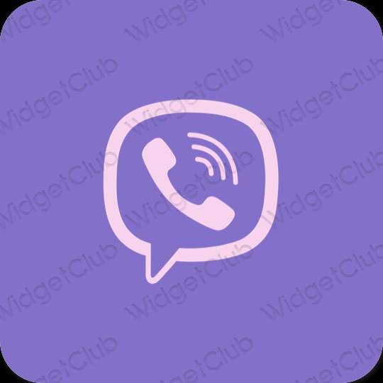 Ikon aplikasi estetika Viber