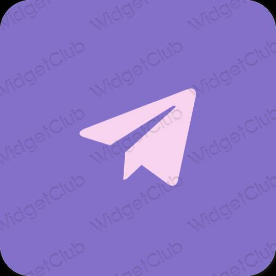 Estética Telegram ícones de aplicativos