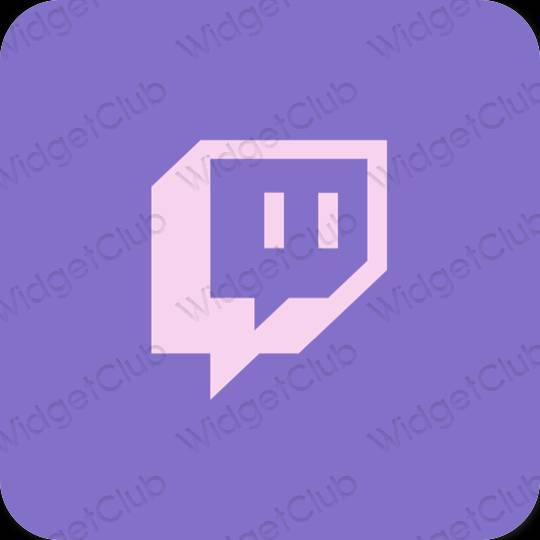 រូបតំណាងកម្មវិធី Twitch សោភ័ណភាព