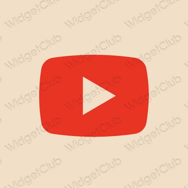 ესთეტიკური Youtube აპლიკაციის ხატები