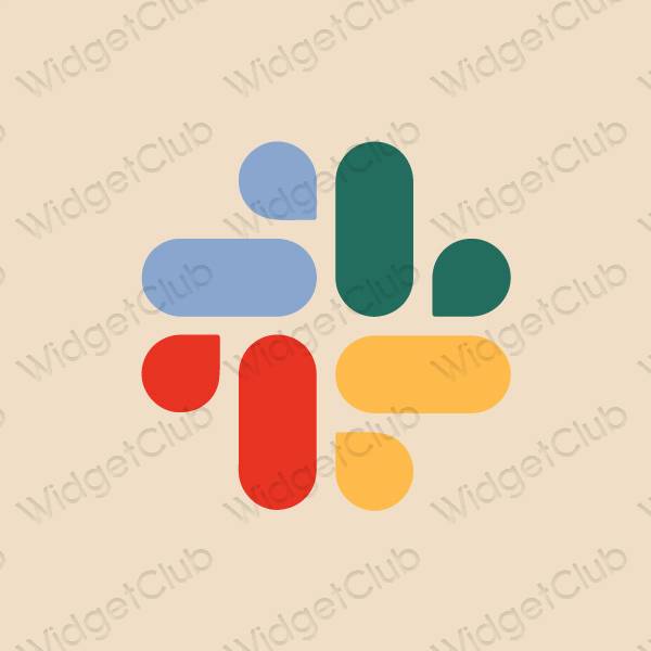 ესთეტიკური Slack აპლიკაციის ხატები