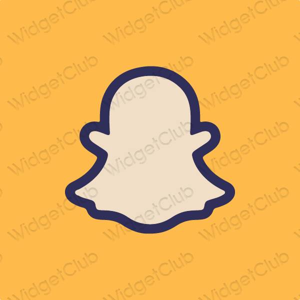 ესთეტიკური snapchat აპლიკაციის ხატები