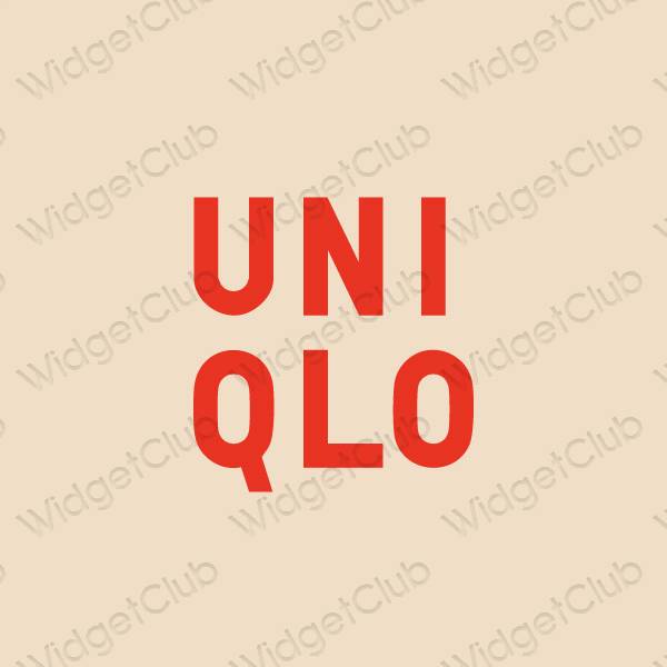 ესთეტიკური UNIQLO აპლიკაციის ხატები