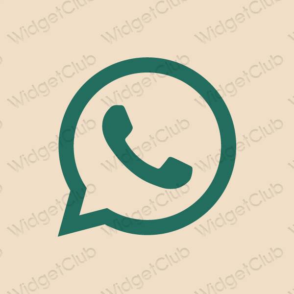 ესთეტიკური WhatsApp აპლიკაციის ხატები