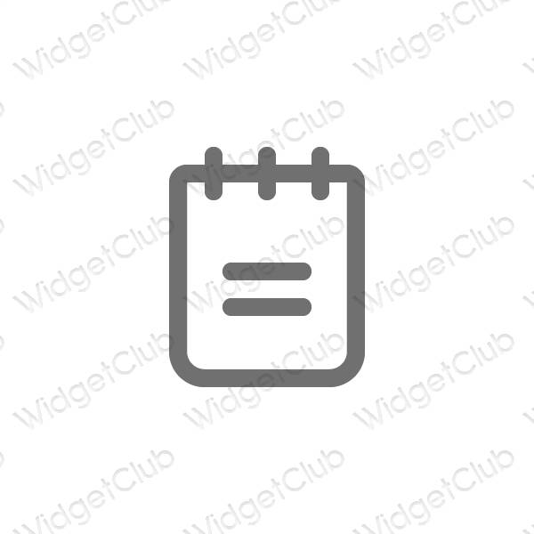 Aesthetic Notes app icons