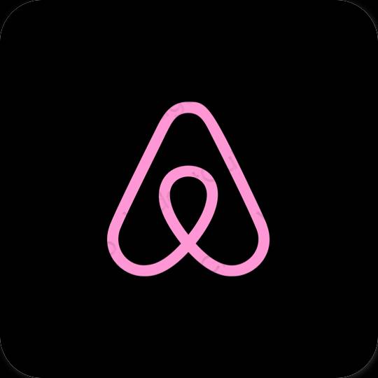 Estetske Airbnb ikone aplikacij