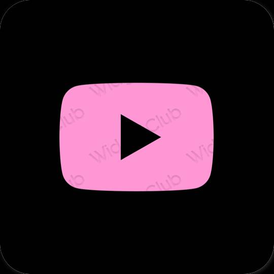 Æstetiske Youtube app-ikoner