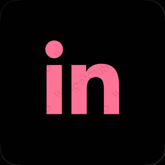 אייקוני אפליקציה Linkedin אסתטיים