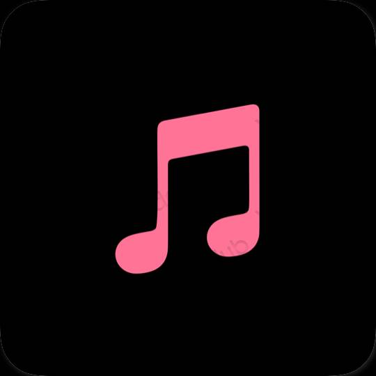 Estética Apple Music ícones de aplicativos