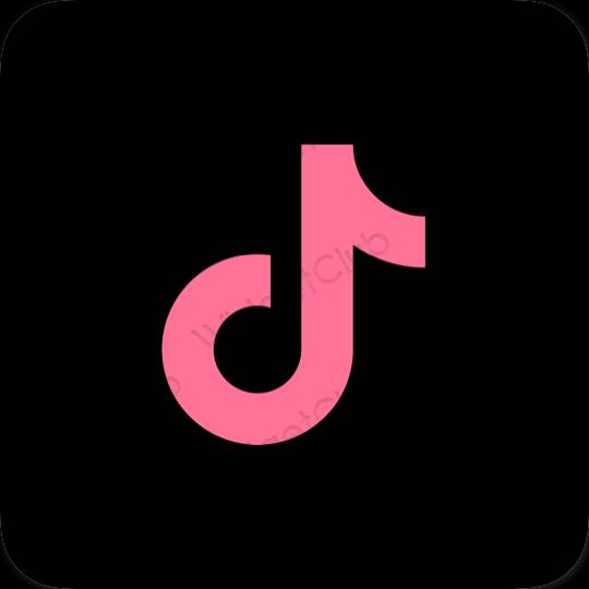 Icônes d'application TikTok esthétiques