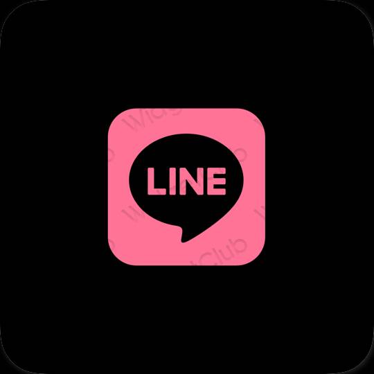 Естетични LINE икони на приложения