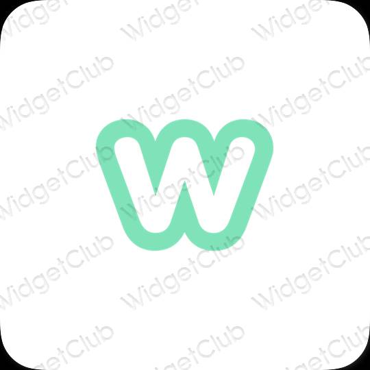 Aesthetic Weebly app icons