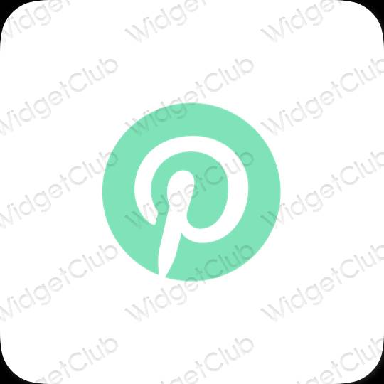 Icônes d'application Pinterest esthétiques