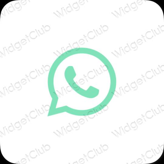 Aesthetic WhatsApp app icons