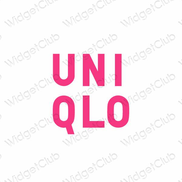 ესთეტიკური UNIQLO აპლიკაციის ხატები