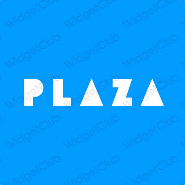 ესთეტიკური PLAZA აპლიკაციის ხატები