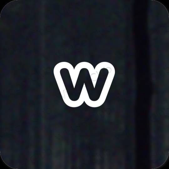 Aesthetic Weebly app icons