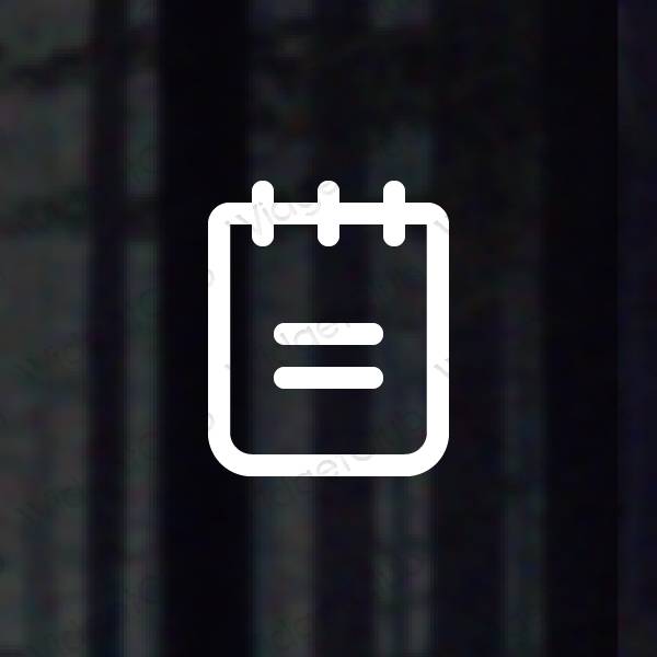 Ästhetische Notes App-Symbole