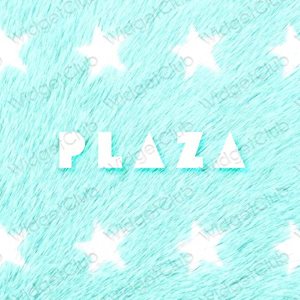 ესთეტიკური PLAZA აპლიკაციის ხატები