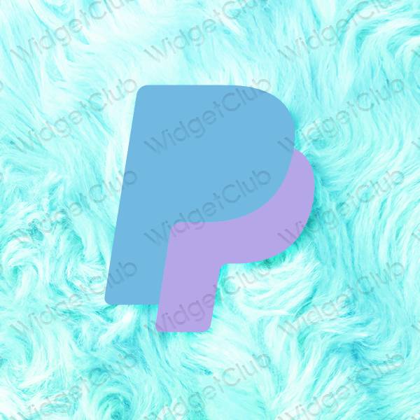 Aesthetic purple Paypal app icons