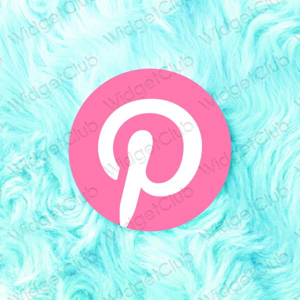 Aesthetic purple Pinterest app icons