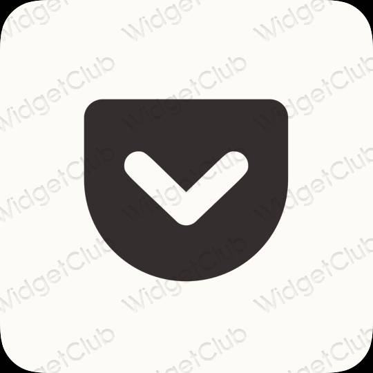 ესთეტიკური Pocket აპლიკაციის ხატები