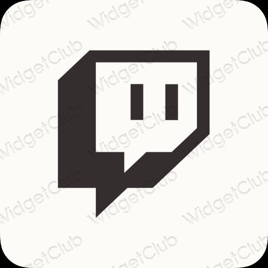 ესთეტიკური Twitch აპლიკაციის ხატები