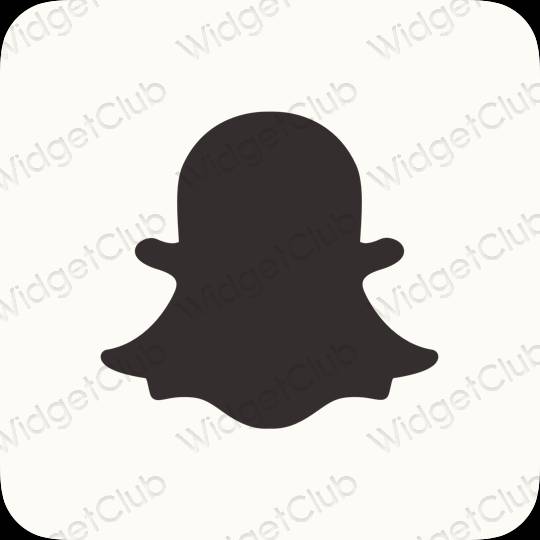 ესთეტიკური snapchat აპლიკაციის ხატები