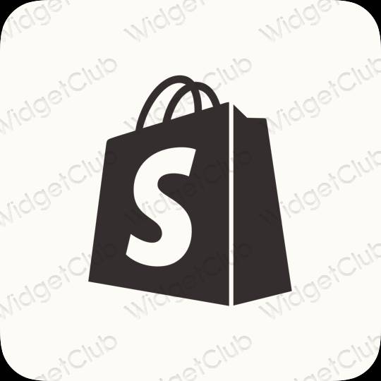 ესთეტიკური Shopify აპლიკაციის ხატები
