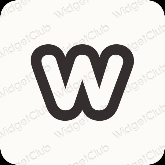 ესთეტიკური Weebly აპლიკაციის ხატები