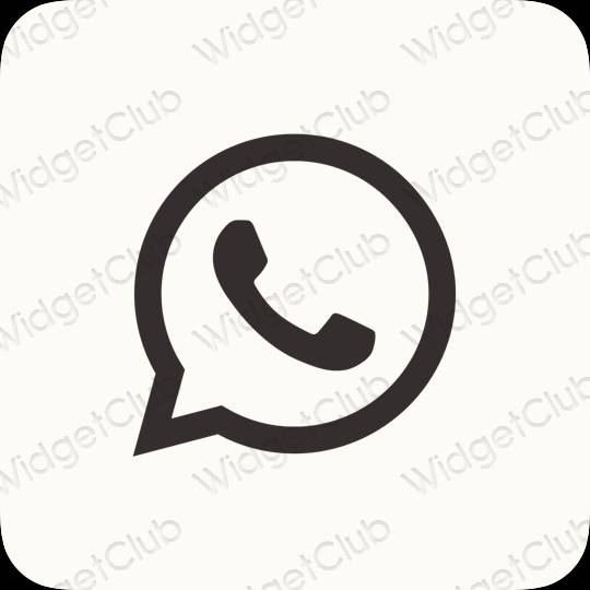 ესთეტიკური WhatsApp აპლიკაციის ხატები