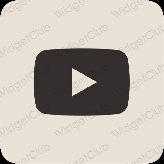 ესთეტიკური Youtube აპლიკაციის ხატები