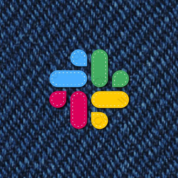 Aesthetic purple Slack app icons