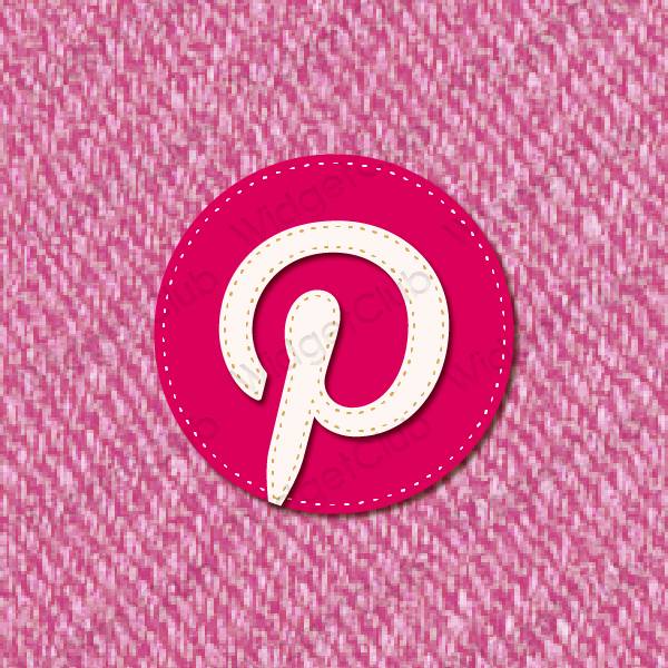 Aesthetic purple Pinterest app icons