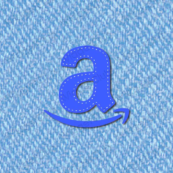 Ესთეტიური ლურჯი Amazon აპლიკაციის ხატები