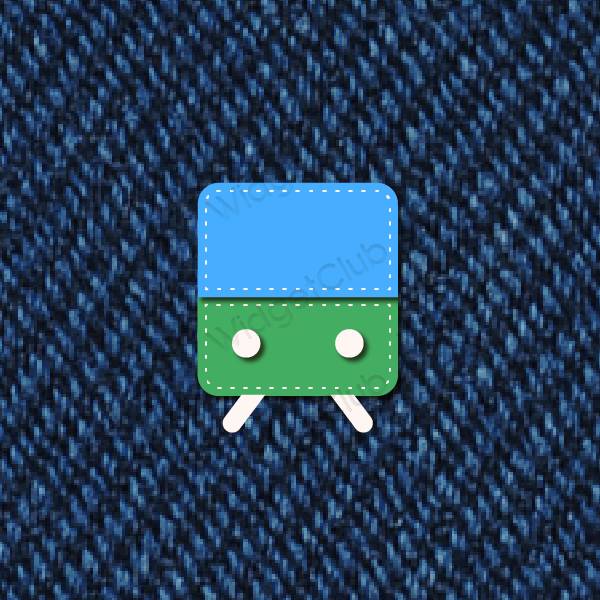 Aesthetic blue Yahoo! app icons