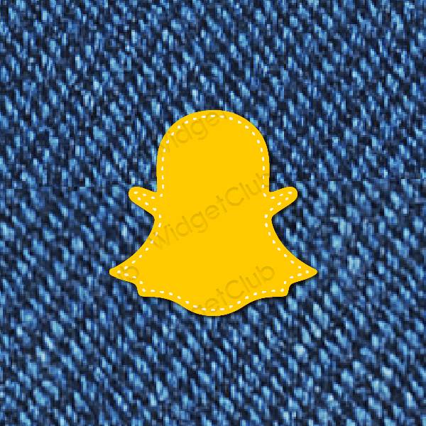 زیبایی شناسی نارنجی snapchat آیکون های برنامه