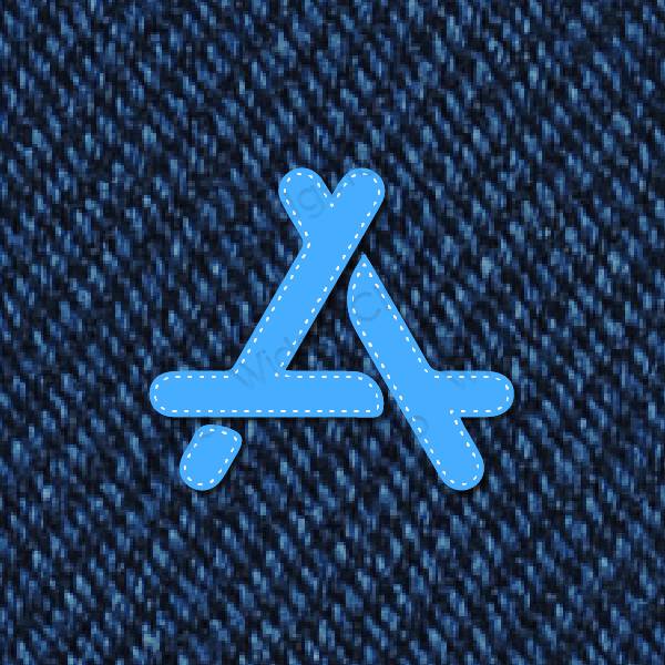 Aesthetic blue AppStore app icons