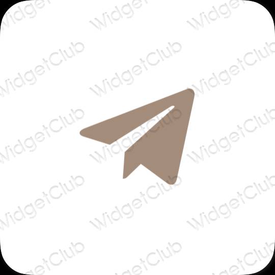 Estetik Telegram uygulama simgeleri