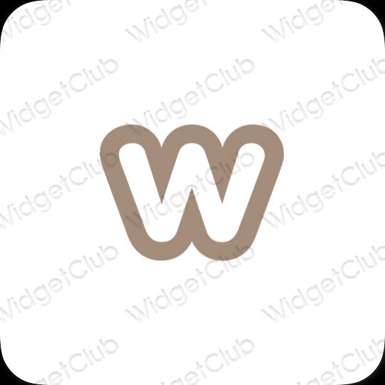 Estetické ikony aplikací Weebly
