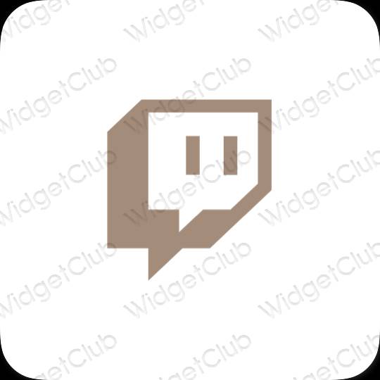 Esztétikus Twitch alkalmazásikonok