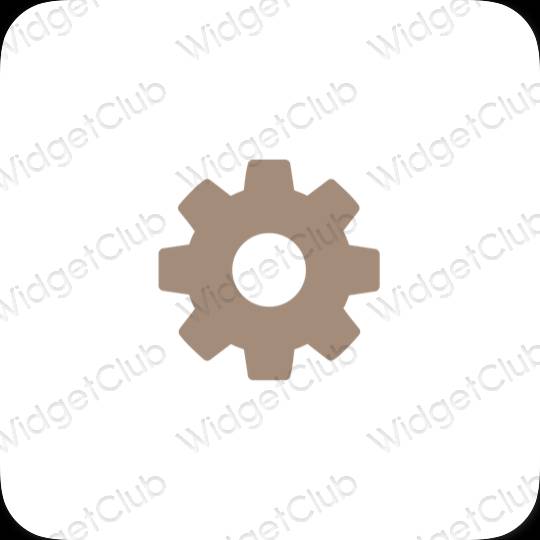 Эстетические Settings значки приложений